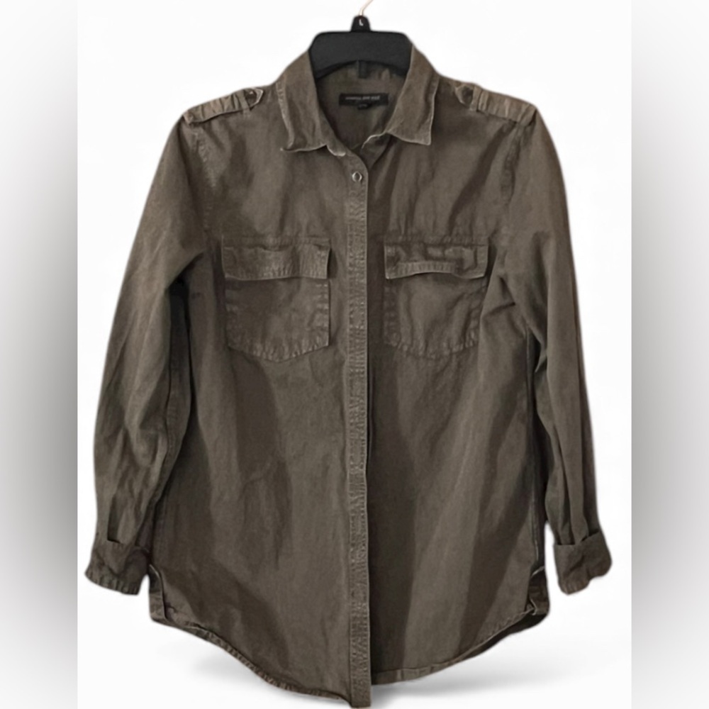 Banana Republic Olive Green Button Down Shirt/XS